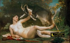 tranh-son-dau-co-dien-Bouguereau_-_Bacchante_lutinant_une_chevre,_1862 